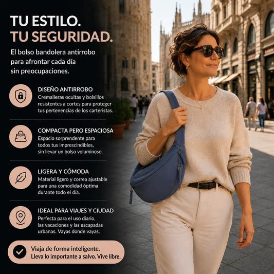 Carmen | Bolso de hombro azul