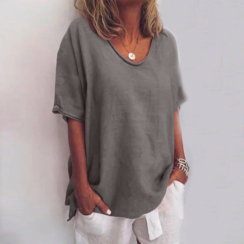 Blusa De Lino Mujer Atemporal Y Ligera