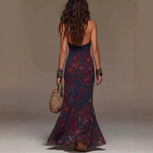 Celeste Vestido Bohemio Floral