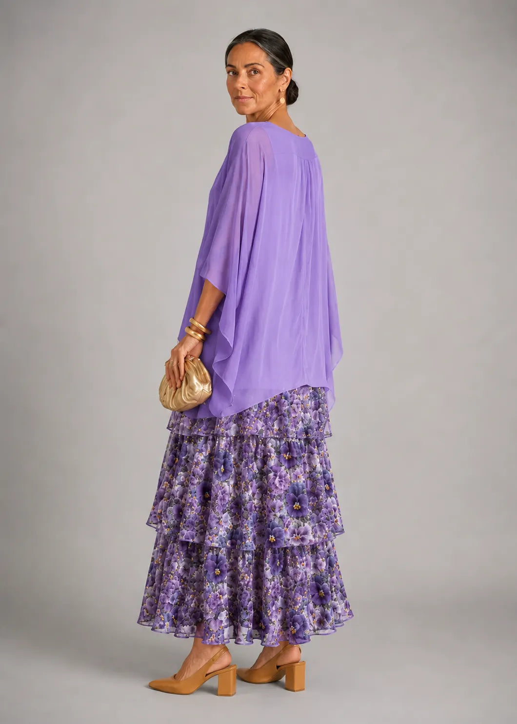 VESTIDO ALMA MORADO FLORAL