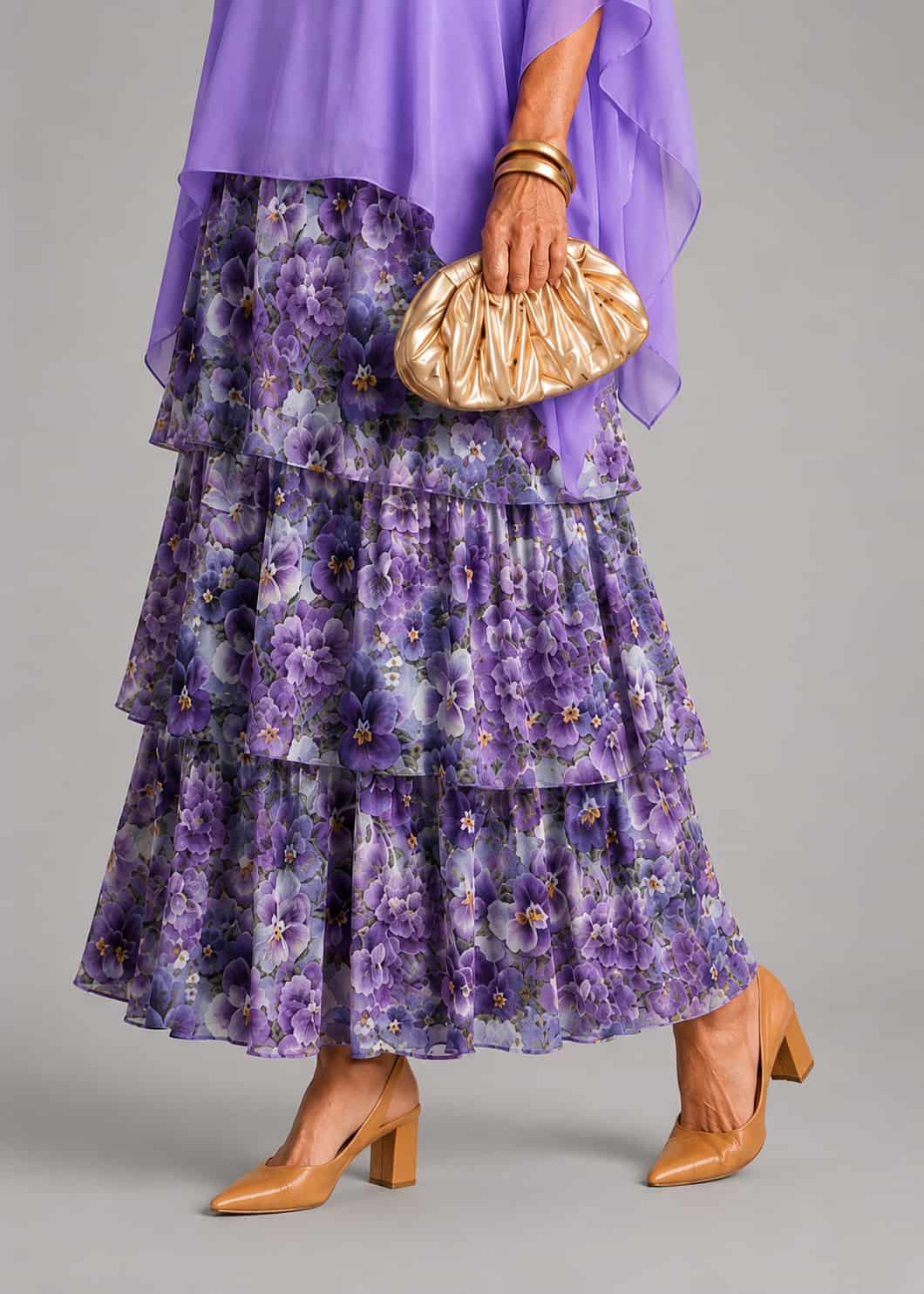 VESTIDO ALMA MORADO FLORAL