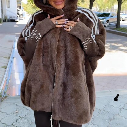 Ainoa - Chaqueta casual con capucha y cremallera