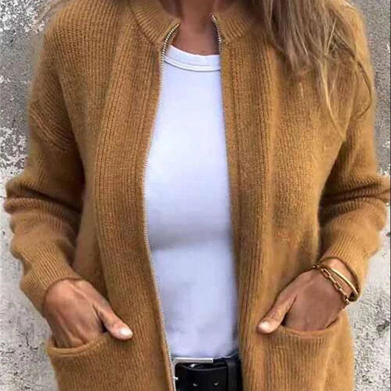 Vera | Chaqueta de punto con cremallera