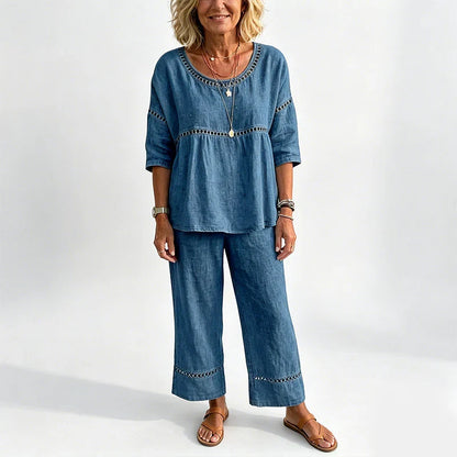 Marisa - Conjunto casual con detalles calados