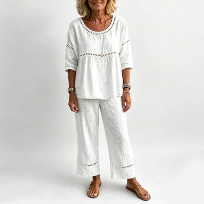 Marisa - Conjunto casual con detalles calados