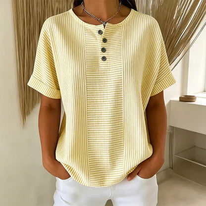 Martina - Blusa de rayas de estilo francés