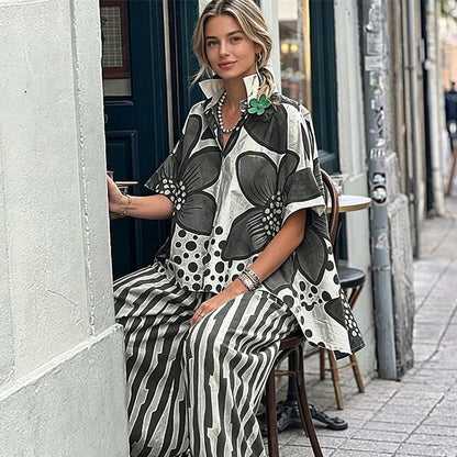 Valentina - Conjunto estampado de dos piezas