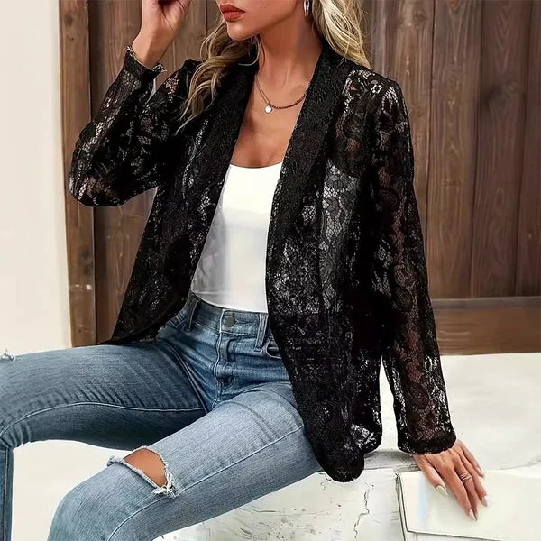 Alma - Blazer de encaje floral