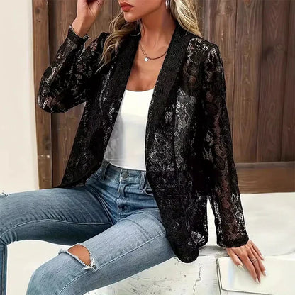 Alma - Blazer de encaje floral