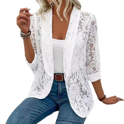 Alma - Blazer de encaje floral