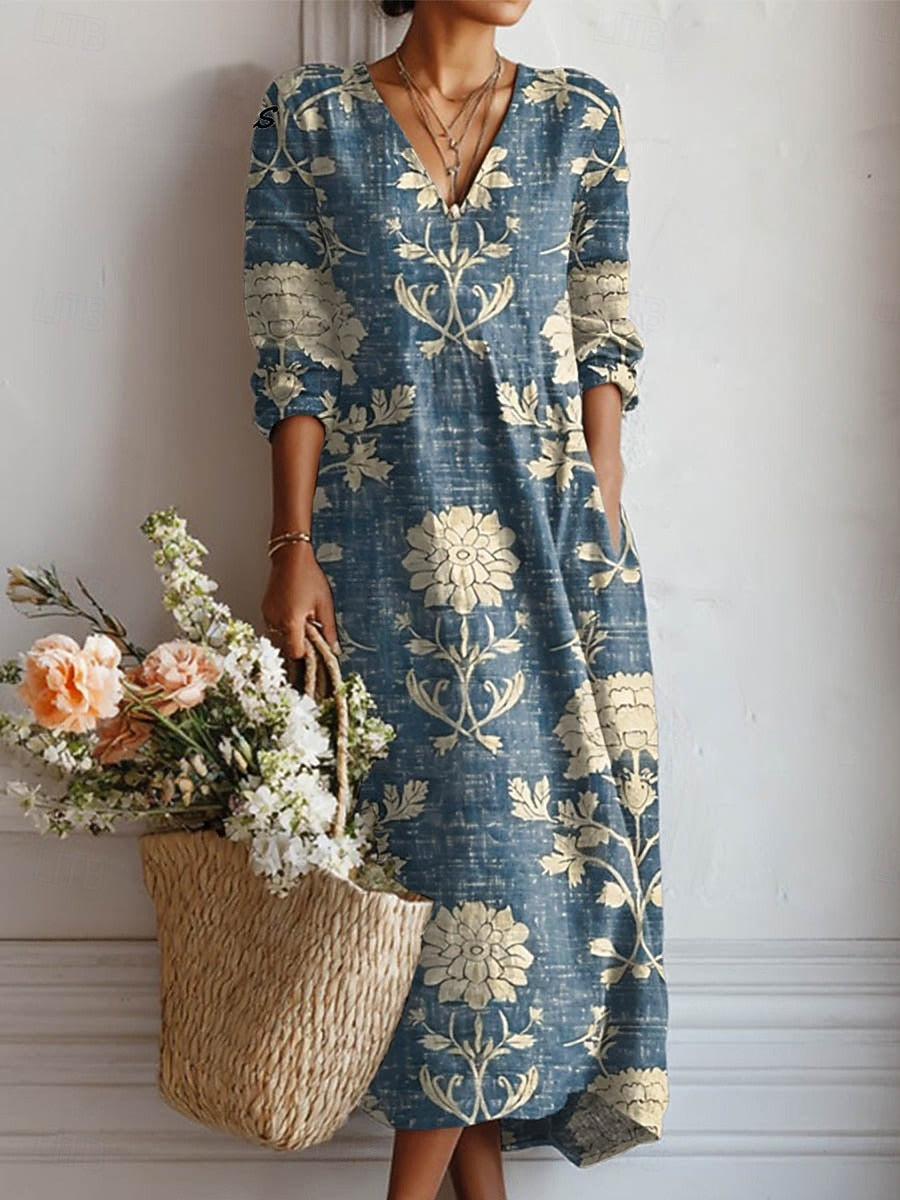 Alba | Vestido largo Sauce en Flor